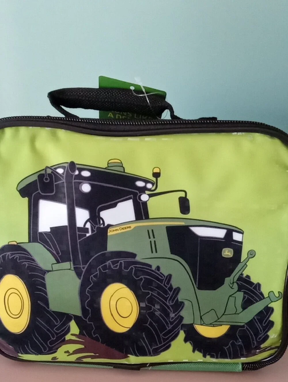 John Deere Green and Yellow Tractor Lunch Bag New